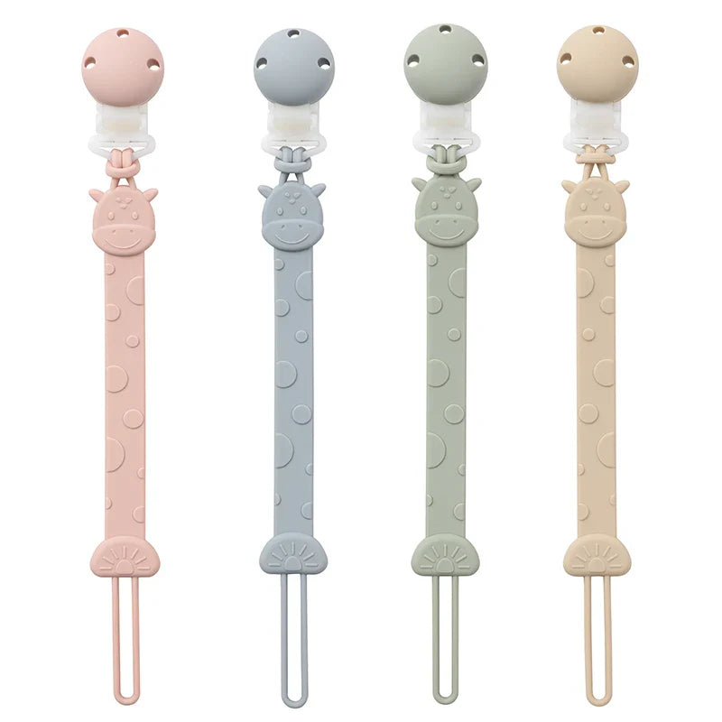 Attache Tétine Silicone - Girafe