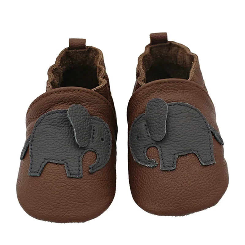 Chaussons Bébé en Cuir Souple
