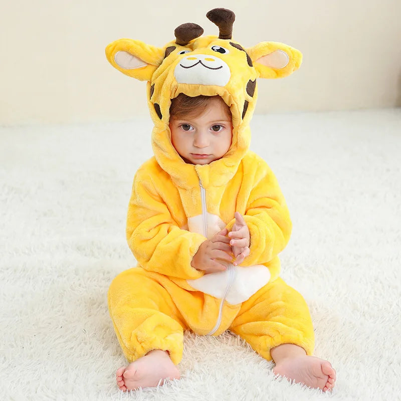 Pyjama de dessin animé dinosaure pour bébé, grenouillères pour tout-petits, olympiques de batterie de nuit, vêtements de nuit, vêtements de nuit, garçons, filles, 0 à 4 ans, hiver