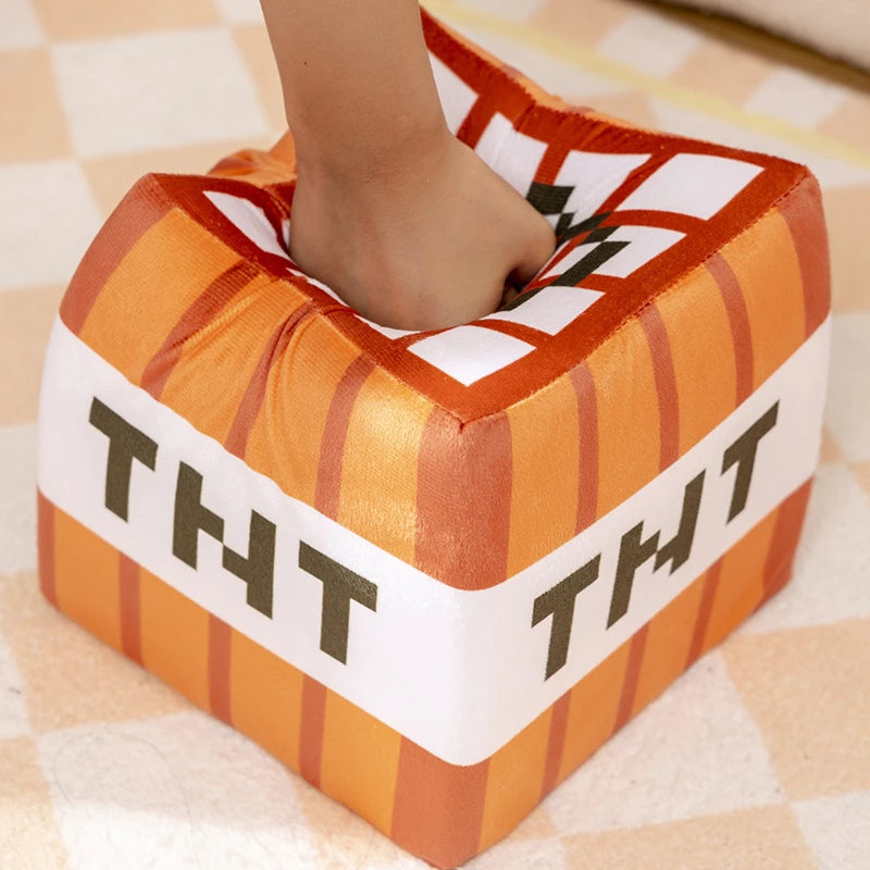 Peluche TNT Minecraft – porte-clés cube doux