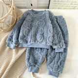 Pyjama bébé en flanelle – style coréen, thermique et doux