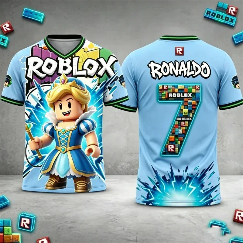 T-shirt Roblox personnalisable – nom et numéro