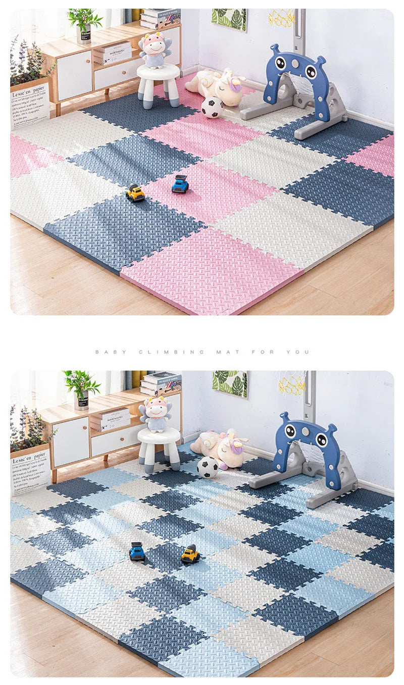 Tatame Gym pour bébés Tapis de jeu Tapis d'activités pour bébé Tapis de jeu 6 pièces Tapis de salle de jeu Tapis de jeu Tapis de bruit de sol Tapis de puzzle