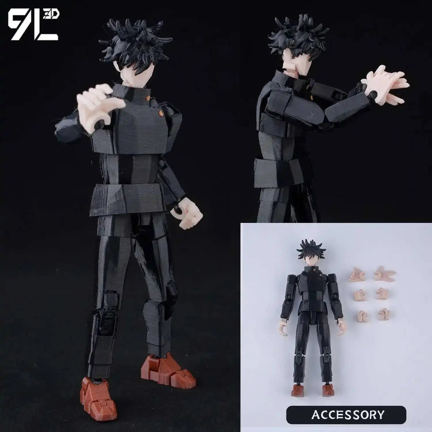 Figurines articulées Jujutsu Kaisen Titan13 (14 cm) – Gojo, Sukuna, Megumi et plus