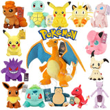 Peluche Pokémon 20-30 cm – Ectoplasma, Pikachu, Dracaufeu et plus