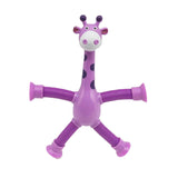 Confezione da 4 giraffe telescopiche a ventosa