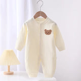 Body bébé en coton – couleur unie, manches longues