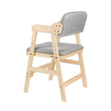 NordicKid Adjustable Wooden High Chair for Children – Montessori Chair Adjustable from 3 to 15 Years