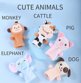 Histoire de la maternelle aides pédagogiques enfants éducation poupées animaux en peluche enfants jouets bébé marionnettes à doigt poupée bébé marionnette à main jouets