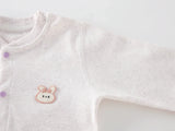 Body bébé en coton – couleur unie, manches longues