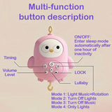 360 °   Musical bébé berceau Mobile rotatif veilleuse lit cloche jouet quatre vitesses timage suspendu infantile nouveau-né hochet chevet cadeau