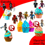 Décoration d'anniversaire Roblox – assiettes et set de fête