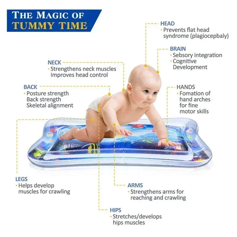 Tapis d'eau gonflable pour bébé – éveil sur le ventre