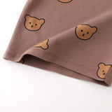 Pyjama bébé en coton – imprimé ours, protège-ventre
