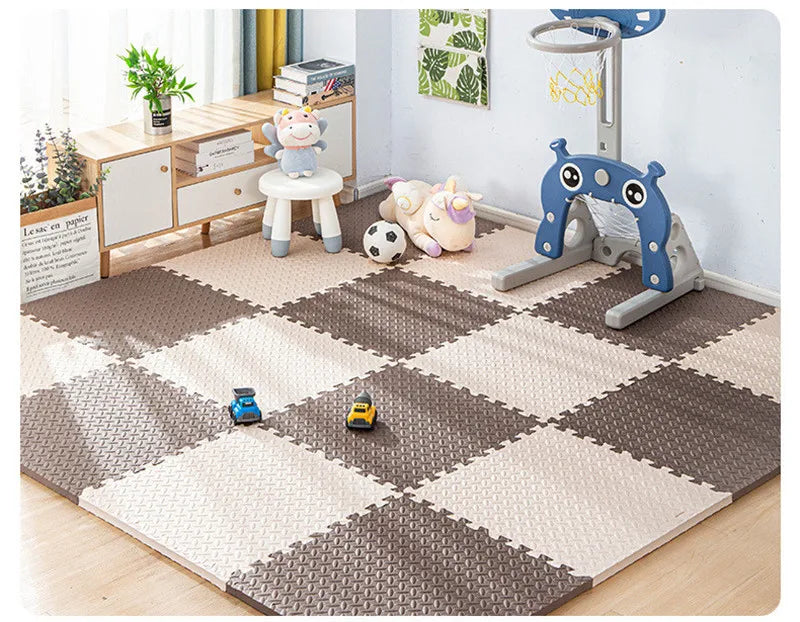 Tatame Gym pour bébés Tapis de jeu Tapis d'activités pour bébé Tapis de jeu 6 pièces Tapis de salle de jeu Tapis de jeu Tapis de bruit de sol Tapis de puzzle