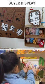 Histoire de la maternelle aides pédagogiques enfants éducation poupées animaux en peluche enfants jouets bébé marionnettes à doigt poupée bébé marionnette à main jouets