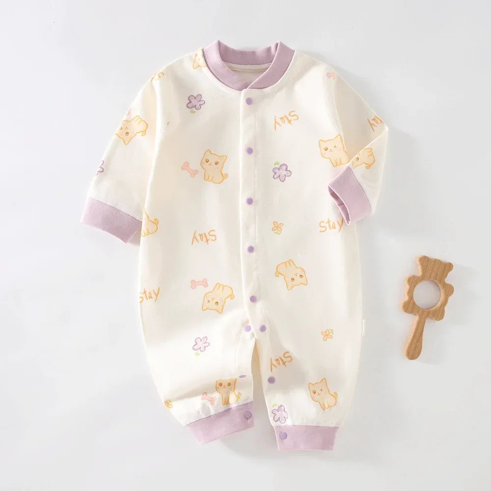 Body bébé en coton – couleur unie, manches longues