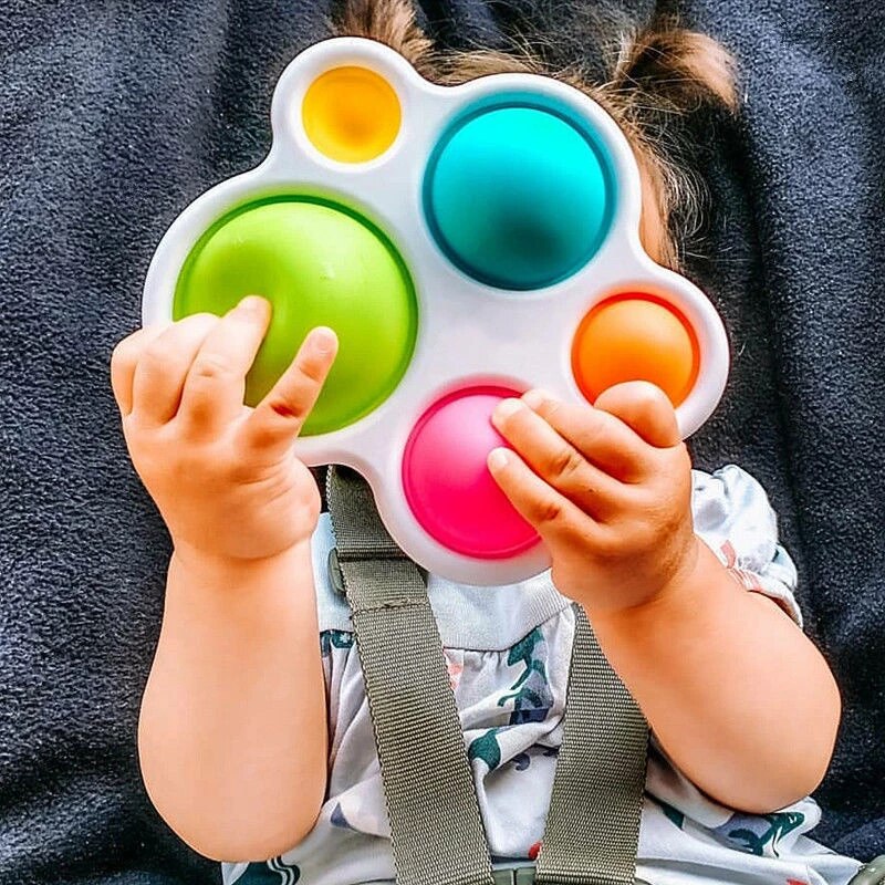 Giocattolo Sensoriale Montessori Push Pop
