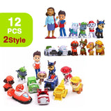 Figurines Pat' Patrouille – lot de 12 en PVC (4 à 7 cm) pour enfants
