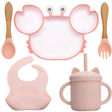 Kit Repas Bébé en Forme de Crabe