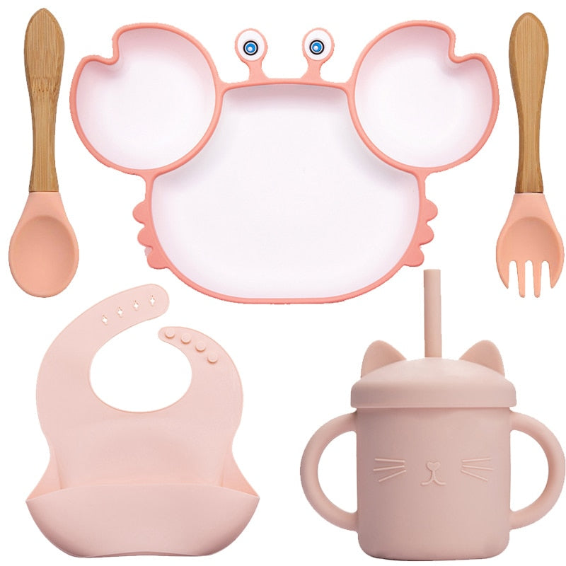 Kit Repas Bébé en Forme de Crabe