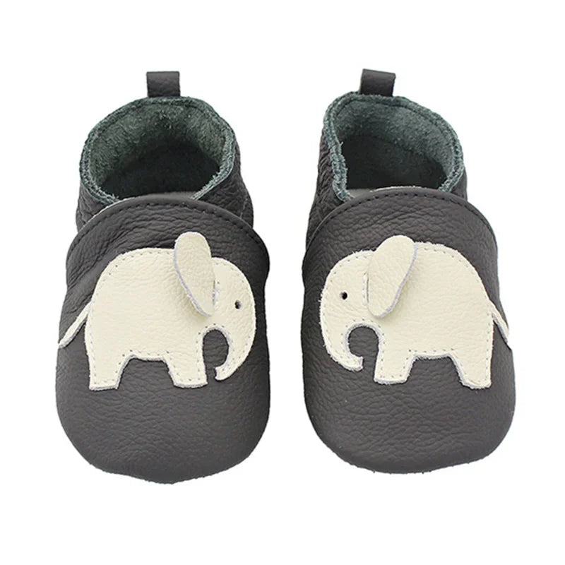 Chaussons Bébé en Cuir Souple