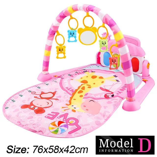 Support de Fitness pour bébé, jeu de musique, jouets d'activité de gymnastique, couverture rampante pour Piano pour nouveau-né, tapis de jeu à pédales, éducation précoce, cadeaux de 0 à 36 mois