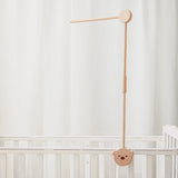 Cloche de lit en bois pour bébé, support courbé, hochets suspendus mobiles, jouets pour nouveau-né, support de boîte à musique, jouet de berceau pour bébé, support de bras, cadeaux
