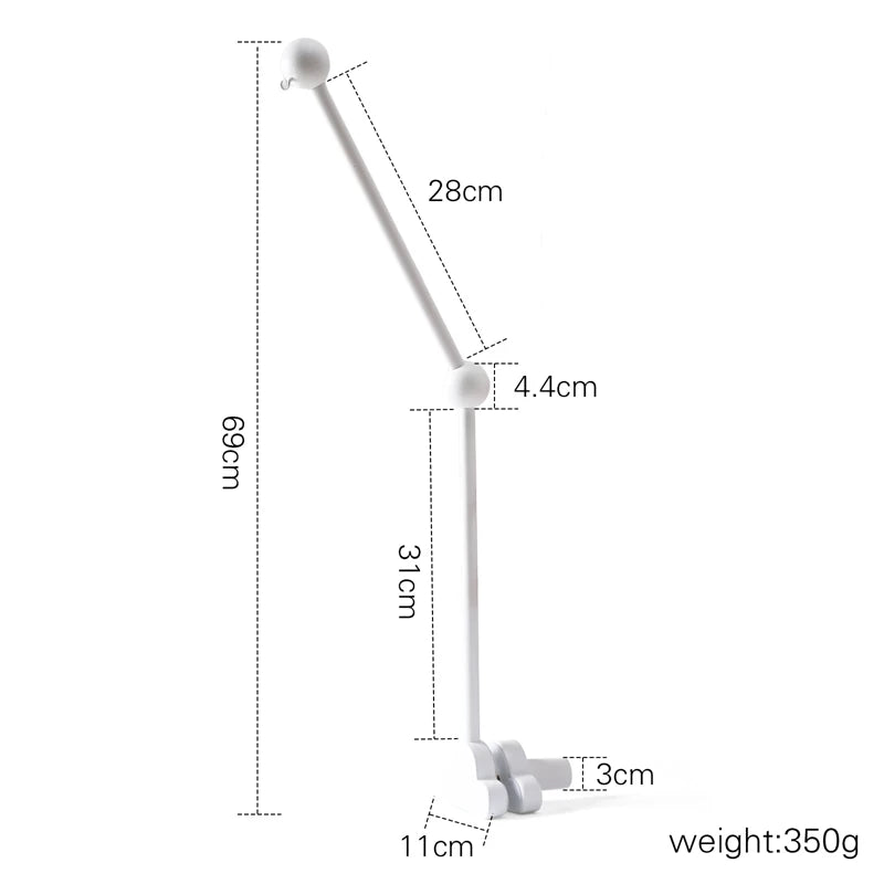 Cloche de lit en bois pour bébé, support courbé, hochets suspendus mobiles, jouets pour nouveau-né, support de boîte à musique, jouet de berceau pour bébé, support de bras, cadeaux