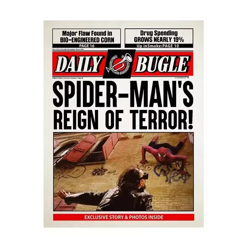 Affiche Spider-Man sur toile – déco murale Marvel