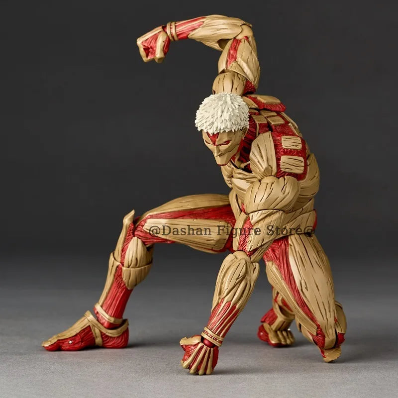 Figurine articulée L'Attaque des Titans Revoltech – Titan Blindé & Titan Originel (16-17 cm)
