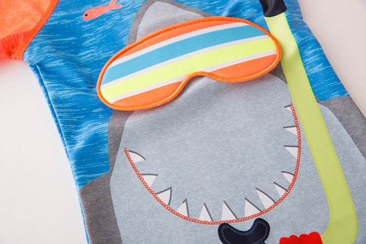 Baby Anti-UV Swimsuit for Boys and Girls with Animal Print