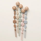 Attache Tétine Silicone - Fleur