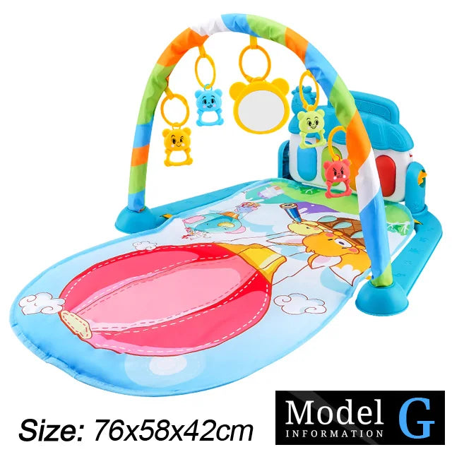 Support de Fitness pour bébé, jeu de musique, jouets d'activité de gymnastique, couverture rampante pour Piano pour nouveau-né, tapis de jeu à pédales, éducation précoce, cadeaux de 0 à 36 mois