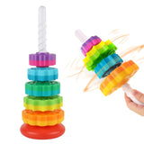 Torre a Spirale Rotante Impilabile per Bambini