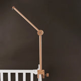 Cloche de lit en bois pour bébé, support courbé, hochets suspendus mobiles, jouets pour nouveau-né, support de boîte à musique, jouet de berceau pour bébé, support de bras, cadeaux