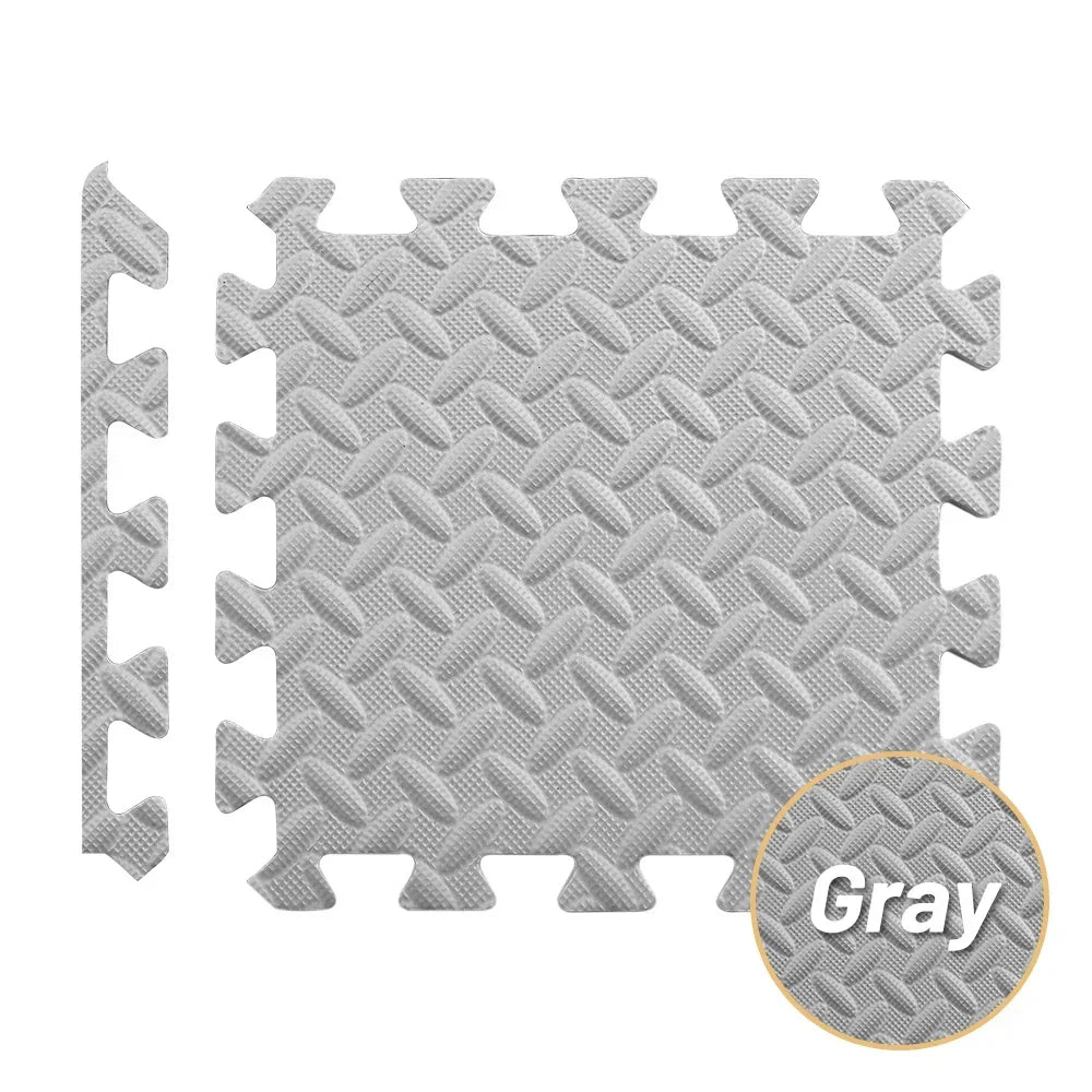 Carreaux de sol en mousse EVA à emboîtement pour salle de sport à domicile, polymère de fitness, puzzle antidérapant, équipement de gym, enfants, 4-20 pièces