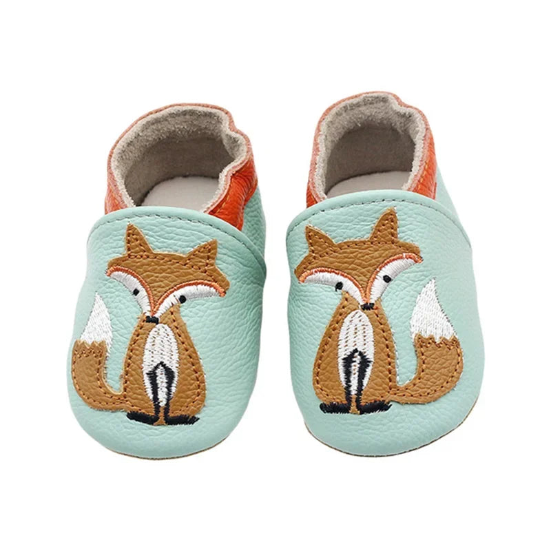Chaussons Bébé en Cuir Souple