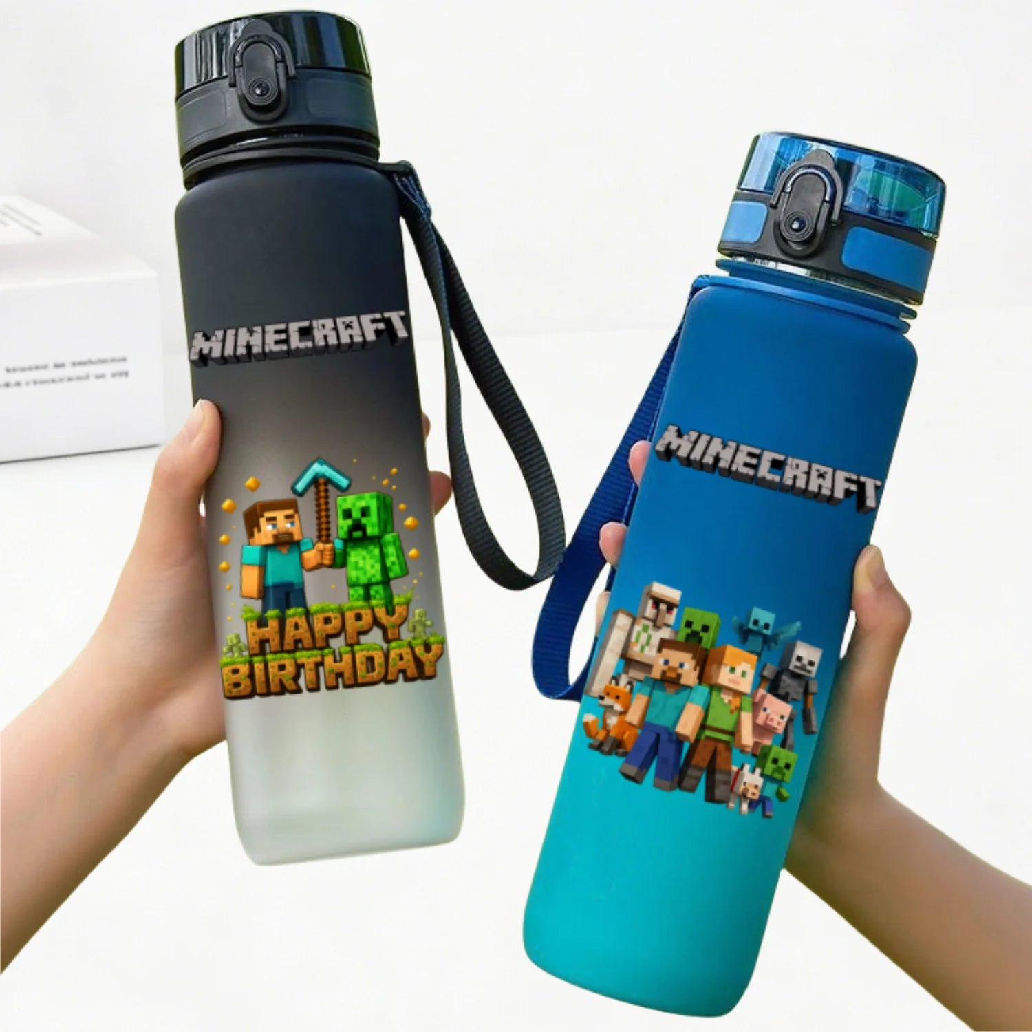 Gourde de sport Minecraft 650 ml – anti-fuite