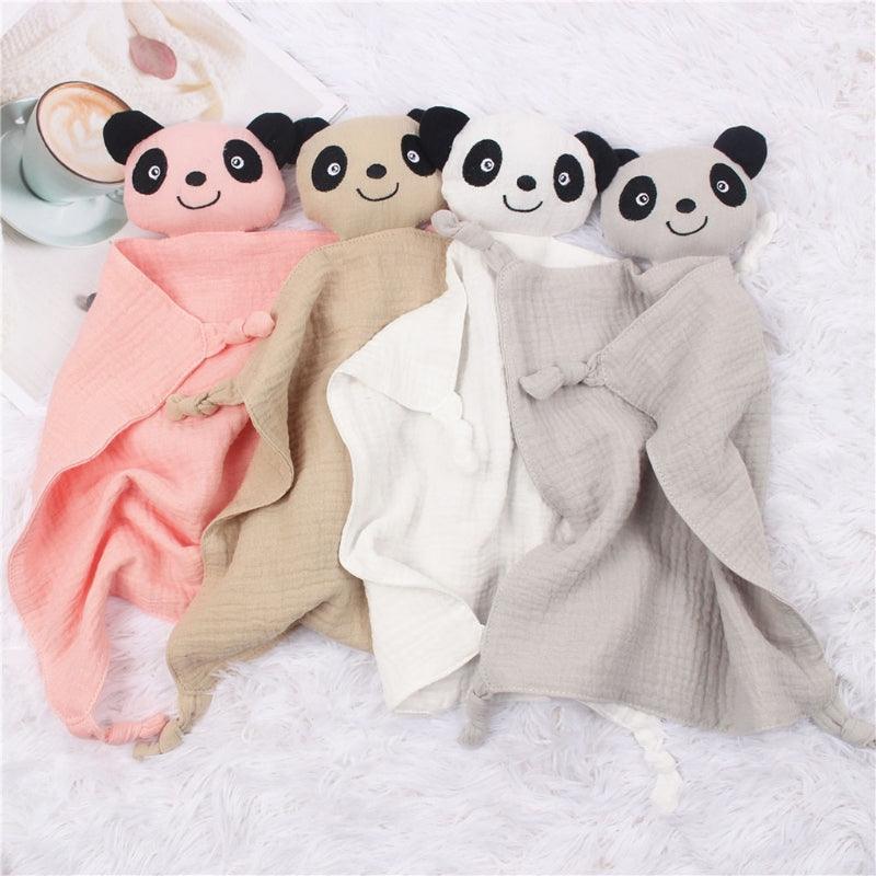 Doudou panda in cotone per neonato