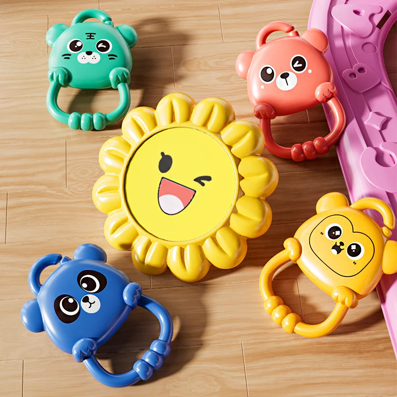 Tapis d'éveil musical et lumineux pour bébé, avec 5 jouets sensoriels détachables, tapis piano à pédales, tapis de jeu pour le temps sur le ventre, montage facile