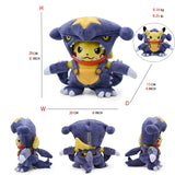 Peluche Pokémon Pikachu en cosplay (20-30 cm) – Évoli, Rayquaza, Dracaufeu