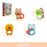 Mobile musical pour berceau de bébé Werein avec télécommande, projection, veilleuse douce, berceuse et jouet suspendu rotatif