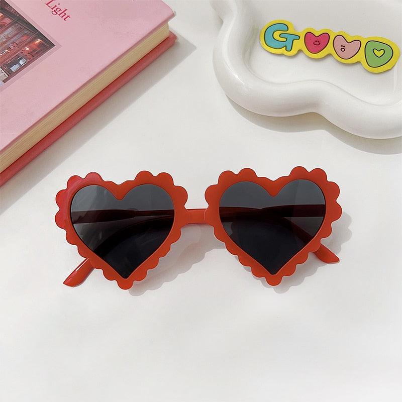 Lunettes de soleil en coeur pour enfant