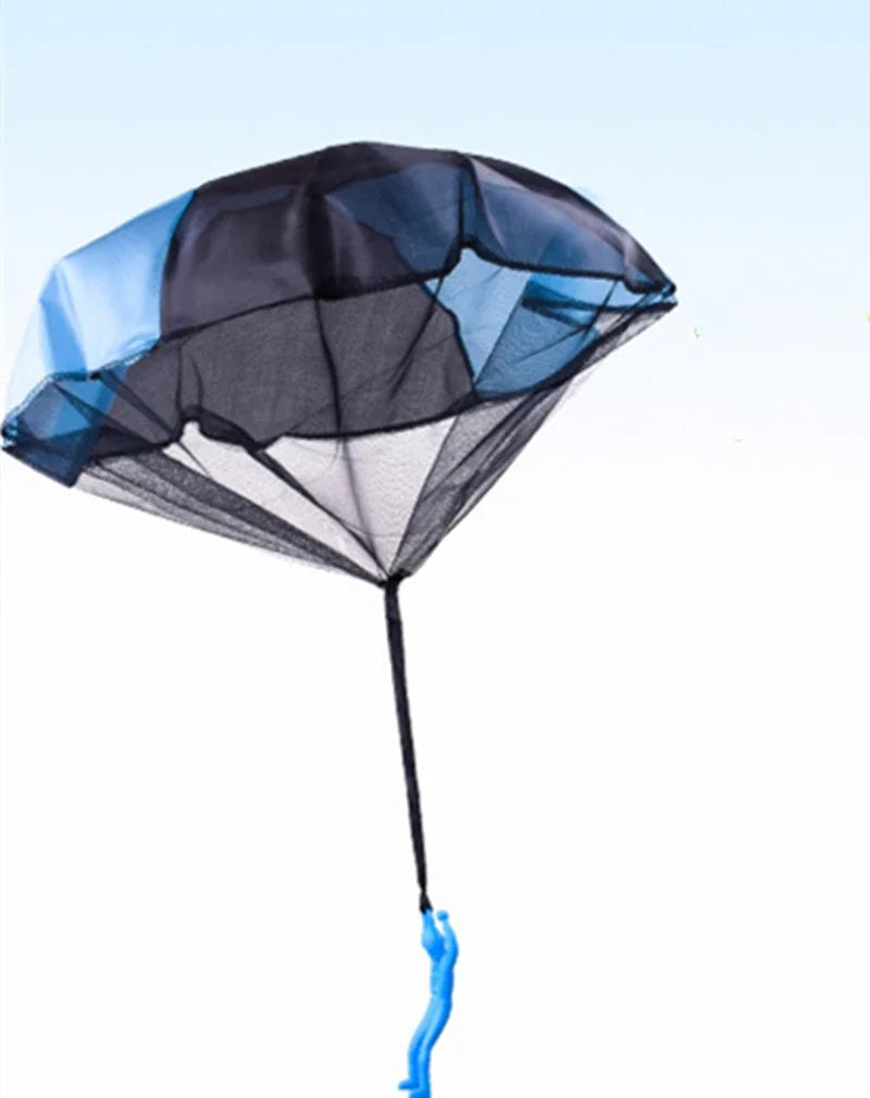 Flying Hand Toss Parachute for Kids – Fun Outdoor Toy with Soldier Figure