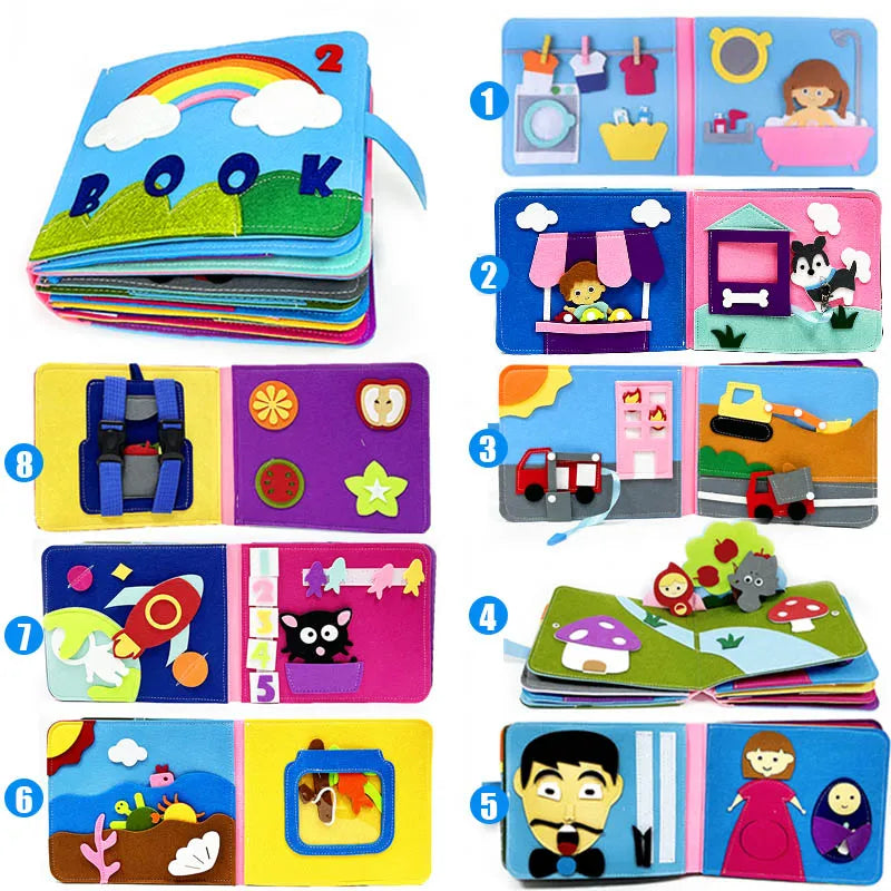 Libro in Tessuto 3D Montessori