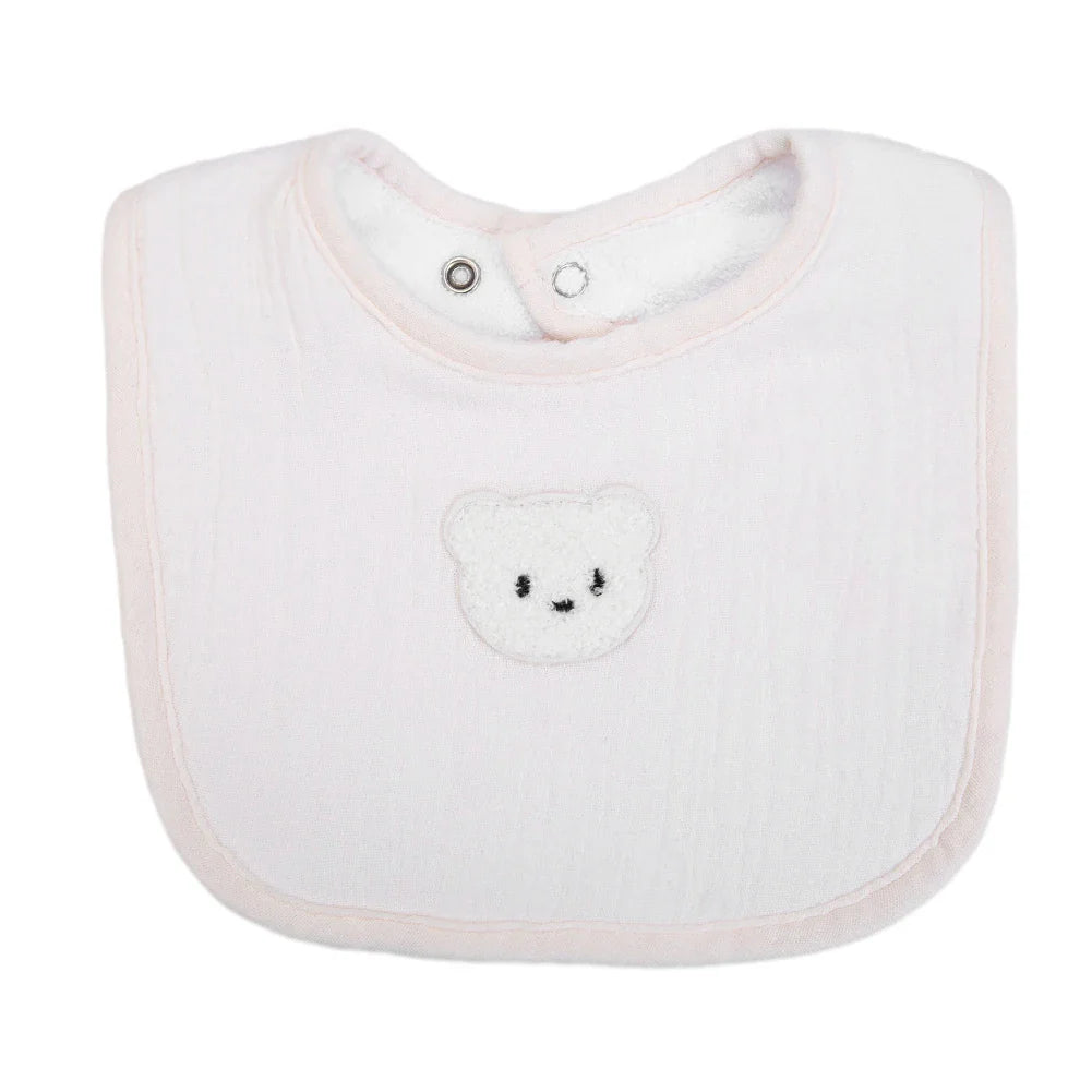 Bavoir Bébé Double Face Gaze de Coton & Éponge