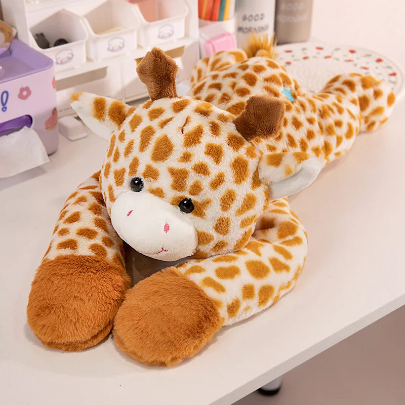 Coussin peluche à longs bras (60-65 cm) – koala, panda, paresseux, dinosaure et plus