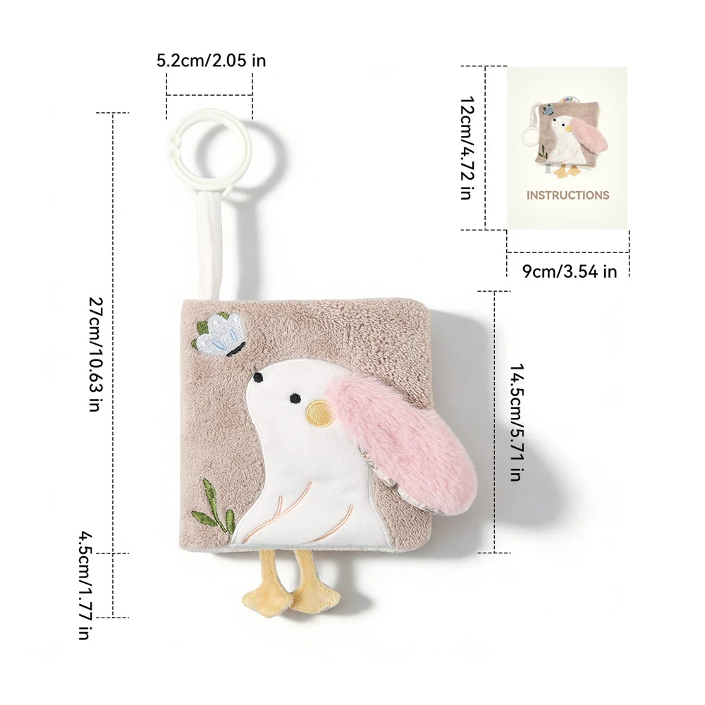 Jouet sensoriel doux pour bébé : livre en tissu, boîte à mouchoirs, couverture de sécurité, cube en peluche, sons froissés, miroir, développement de la motricité fine – 9 styles de jouets