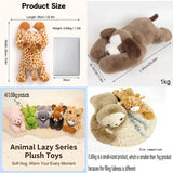 Coussin peluche à longs bras (60-65 cm) – koala, panda, paresseux, dinosaure et plus
